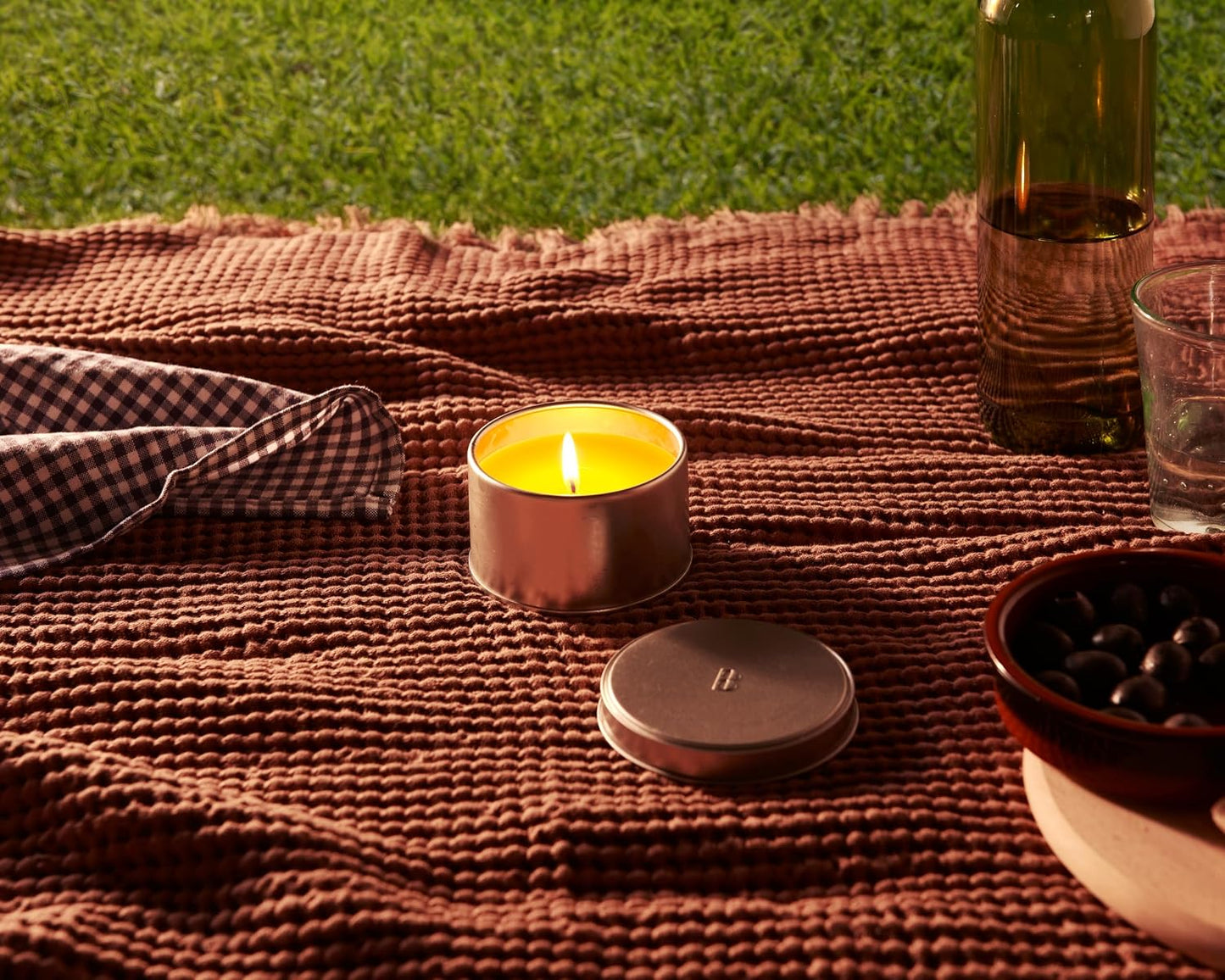 Velas citronela exterior lata metal 4 pzas 22h