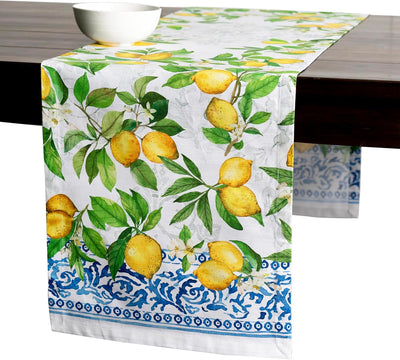 Camino mesa algodón 72pulg decorativo hogar cocina fiestas