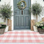 Alfombra porche frontal cuadros buffalo plaid 2x4.3ft