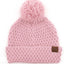 Gorro con pompón mujer diseño semilla invierno
