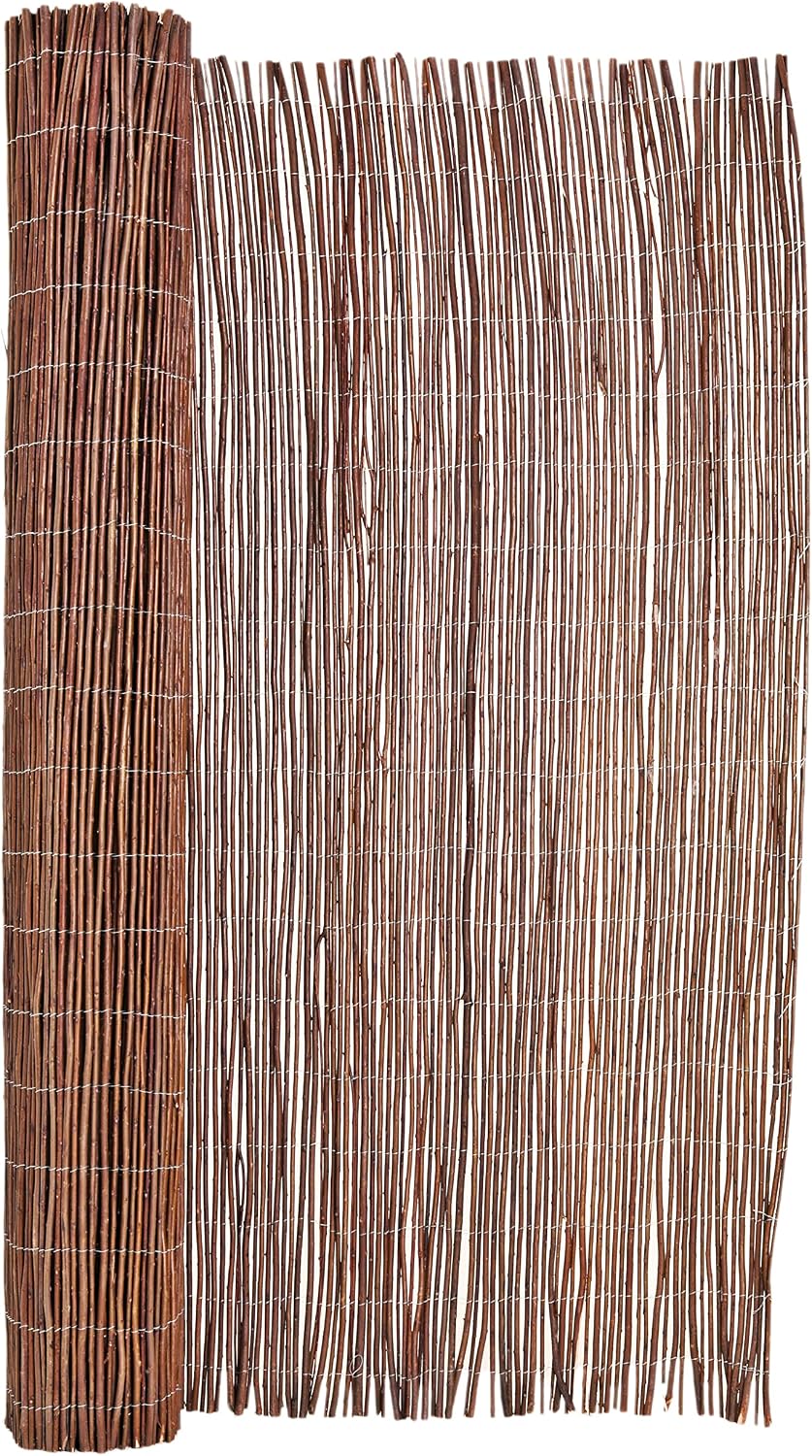 Cerca enrollable sauce natural 192x72pulg