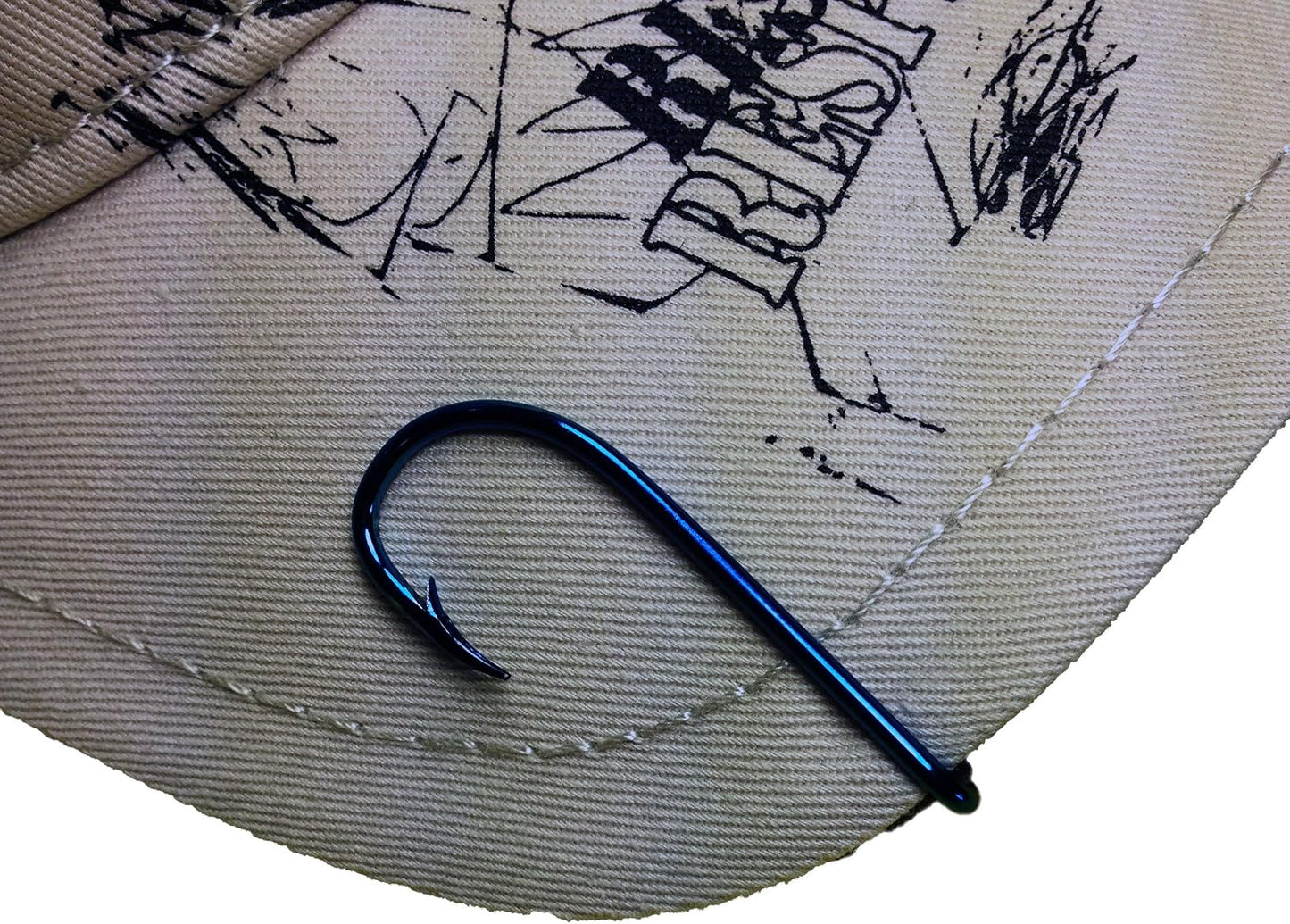 Set 2 ganchos pez sombrero garra azul