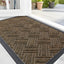 Alfombra puerta antiderrap goma natural perfil bajo