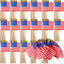 500 Banderas Americanas 4x6pulg Poliéster con Tapa Dorada