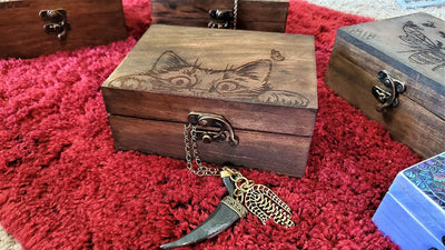 Caja joyería gatito para aretes y collares mujer niña