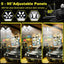 4 Luces LED Garaje E26/E27 6500K