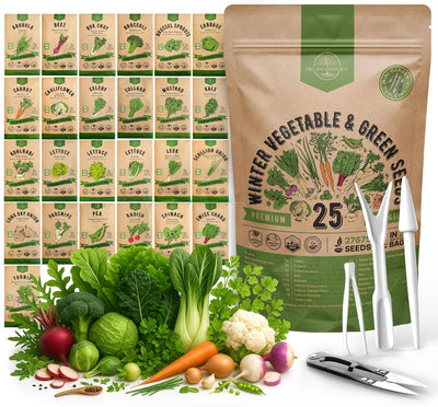 25 Variedades Semillas Vegetales Invierno Hogar 27670 Sin OMG