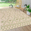Tapete bohemio marroquí 5x8ft beige/verde para patio y