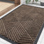 Felpudo puerta exterior caucho 29.5x17pulg marrón