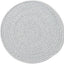 Mantel Individual Trenzado 15pulg Redondo Gris