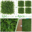 6 Paneles Césped Artificial 20x20pulg Seto Hiedra Verde