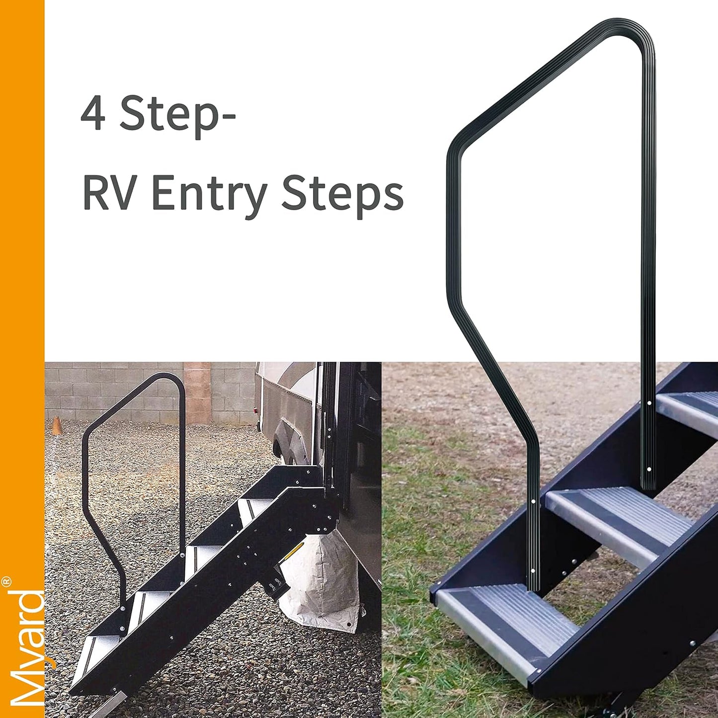Pasamanos ranurados para escalones RV MORryde STP214-120H