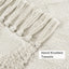 Alfombra pasillo boho tejida algodón lavable beige