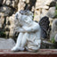 Estatua ángel con luz solar para jardín patio césped
