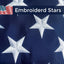 Bandera EE.UU. 4x6ft resistente estrellas bordadas