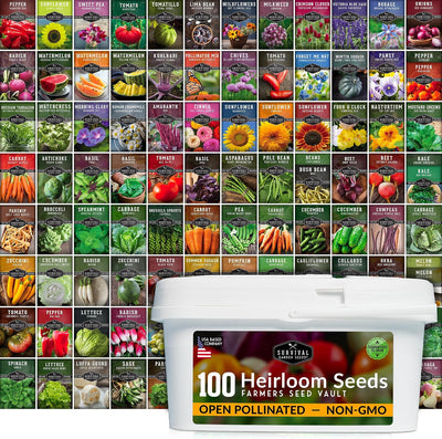 Paquete 100 semillas vegetales frutas hierbas sin OMG