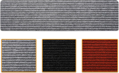 Peldaños antideslizantes escaleras interiores 7.9x29.9pulg set 7