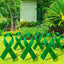6 Carteles Cinta Verde Estacas 14" Impermeables Jardín