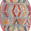 Alfombra área oval tamarindo 2'2"x3'1" multi/borgoña