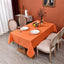Mantel rectangular poliéster 60x84pulg resistente agua naranja