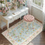 Alfombra Floral 3x5pulg Lavable Antiderrapante