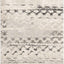 Alfombra decorativa 2'6x4' crema gris diseño abstracto