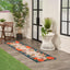 Alfombra dormitorio 2x6ft multicolor fácil de limpiar