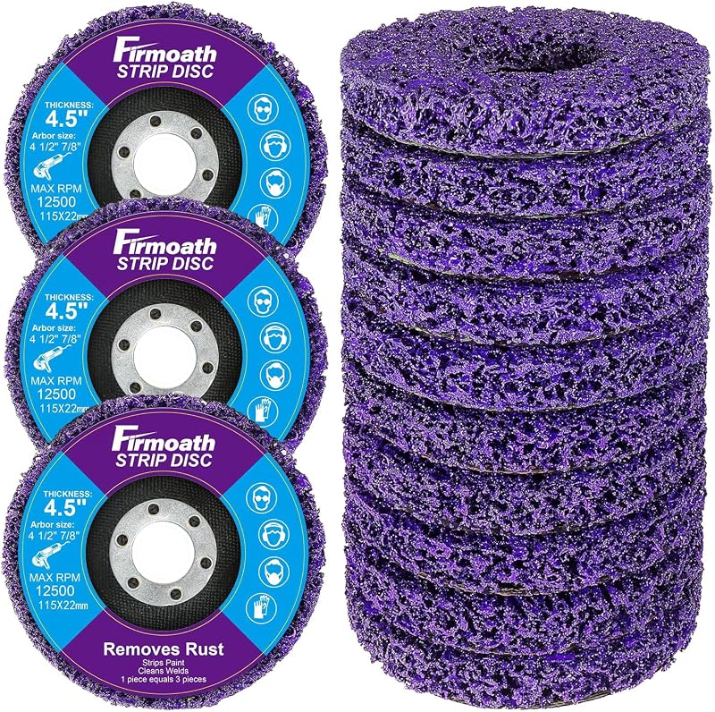 Rueda pelado discos 4.5pulg pack 10 discos molienda angular