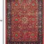 Alfombra decorativa persa 4x6ft naranja y azul marino