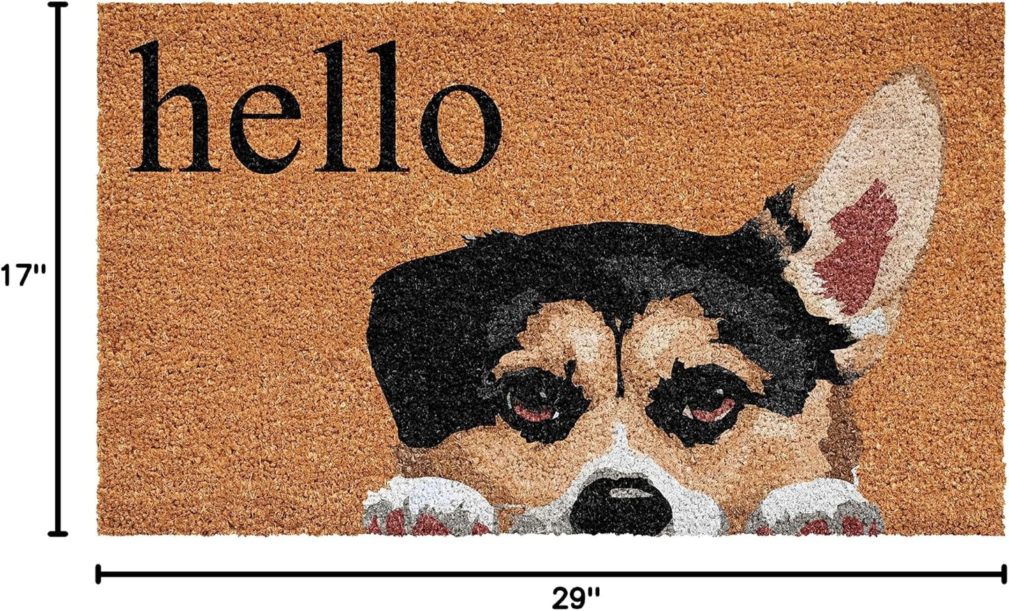 Felpudo Pembroke Welch Corgi 17x29"