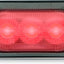 Luz advertencia 3 LED roja montaje superficie