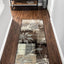 Alfombra pasillo respaldo yute decoración floral