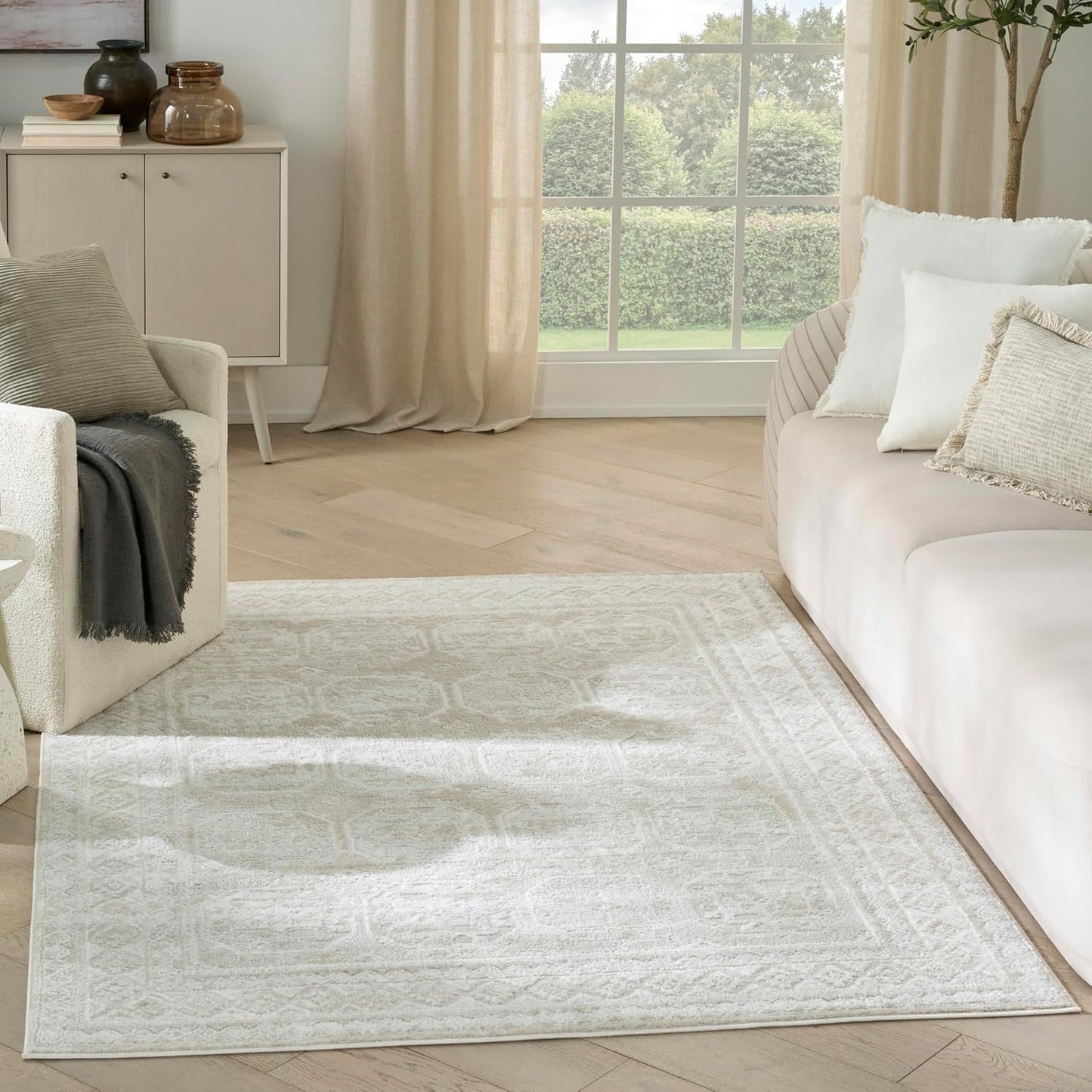 Alfombra 5x7ft para dormitorio sala comedor cocina