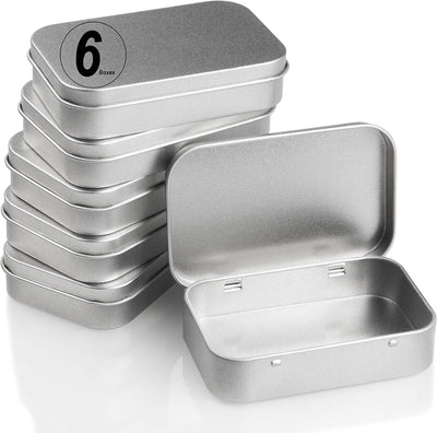 6 Cajas Almacenamiento Latas 3.7x2.4pulg Tapas Organizador Hogar