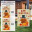 Bandera jardín vertical 12x18pulg estilo otoño doble cara