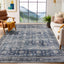 Alfombras área lavables 5x7 vintage respaldo antiderrap