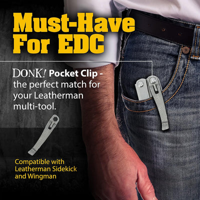Clip titanio para Leatherman Wingman y Sidekick 5 diseños