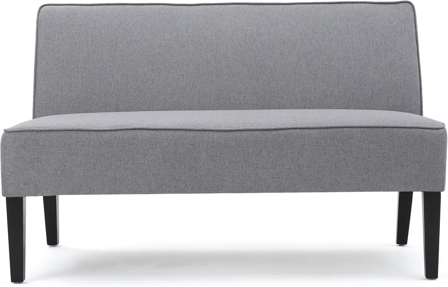 Loveseat Tela Moderna Christopher Knight Home Gris / Negro