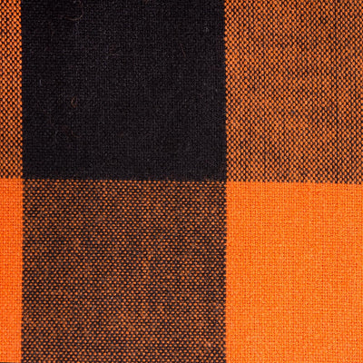 Camino mesa clásico granja 14x72pulg naranja y negro