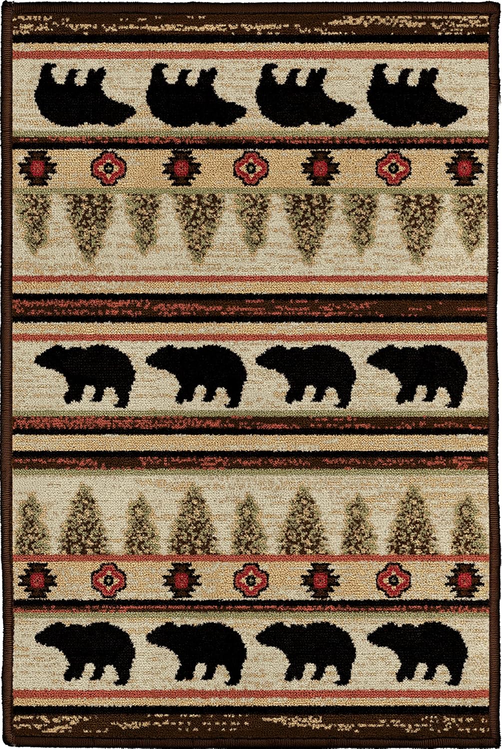 Alfombra área 26x39" multicolor 7482