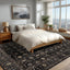 Alfombra antiderrapante lavable 8x10pulg negro dorado