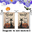 Bandera Halloween fantasma gato 12x18pulg doble cara calabaza patio