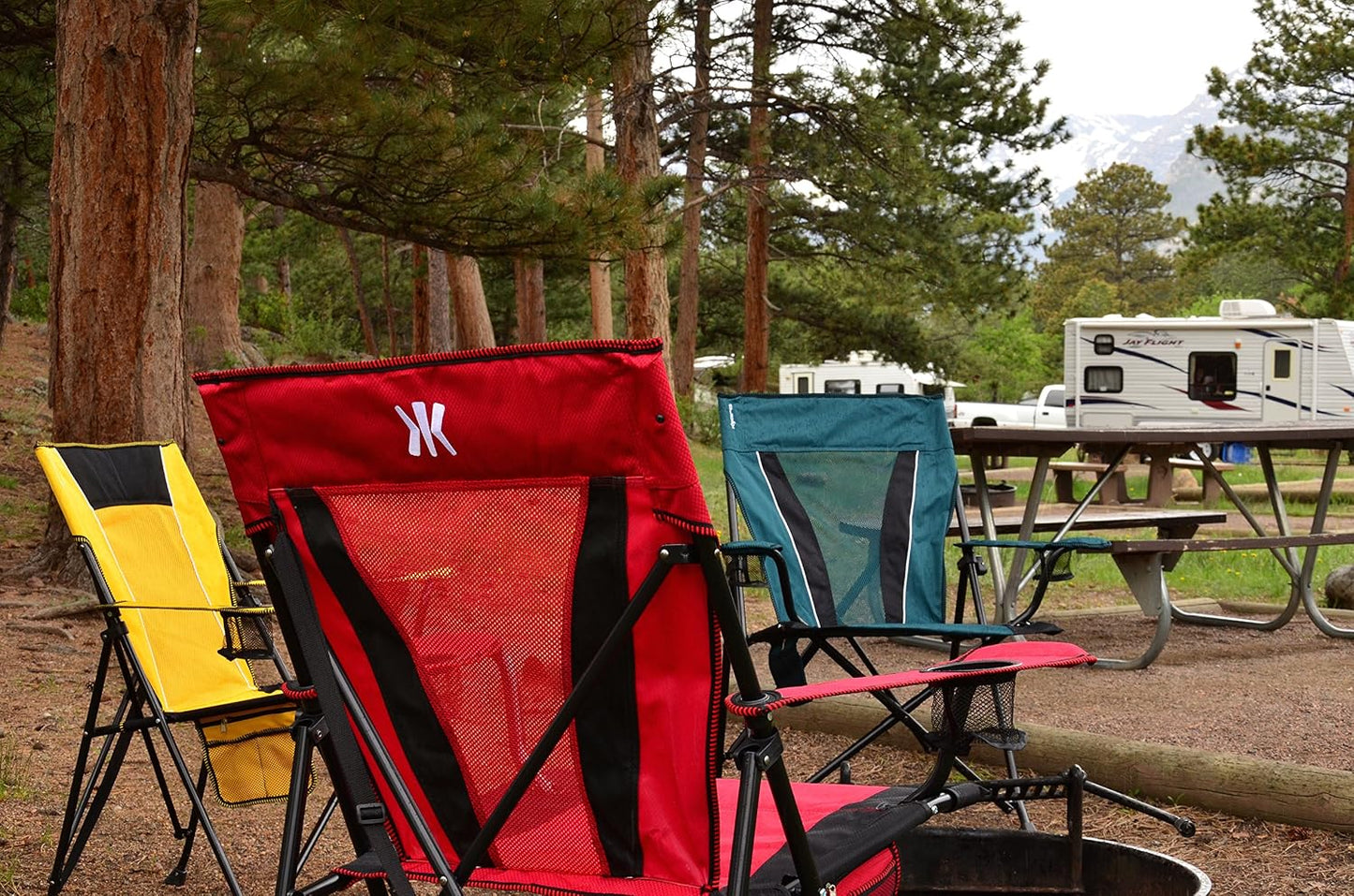 Silla camping portátil XXL dual lock soporta 400lb