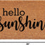 Felpudo Hello Sunshine 17x29pulg bronceado/negro