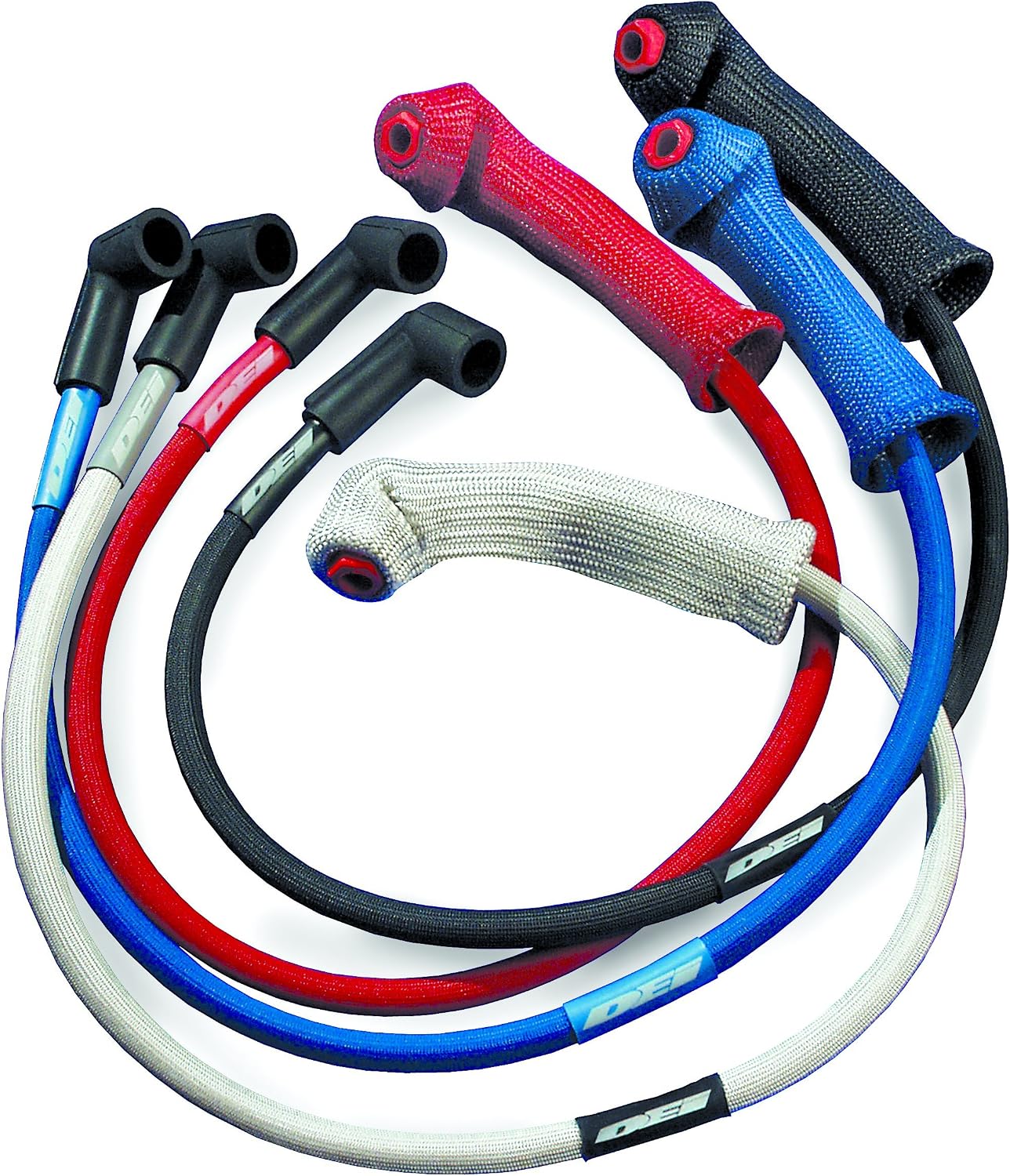Kit protege bujías y cables 8 cilindros negro