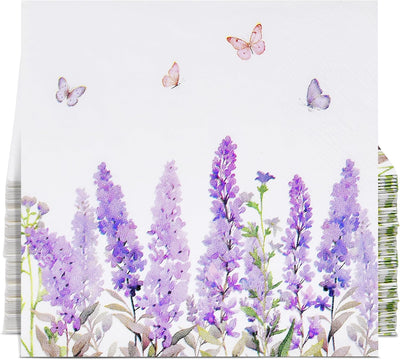 Servilletas de lavanda para fiestas y decoración de mesa