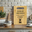 Tabla cortar bambú Bulldog francés para cocina mujer