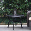 Mesa auxiliar aluminio fundido resistente patio 20.8"