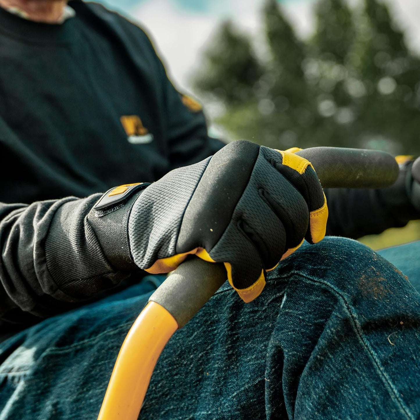 Guantes cuero trabajo hombre grano vacuno