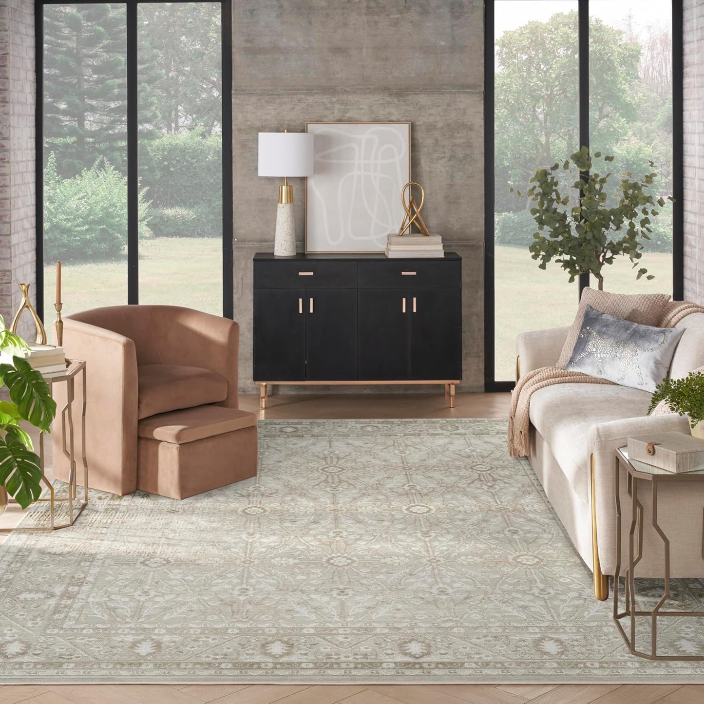 Alfombra 7'10x9'10" Ivory Taupe para dormitorio y sala
